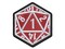 Critical Miss Fail 1 - D20 20 Sided Gaming Gamer Dice Multi-Color Embroidered Iron-On or Hook & Loop Patch Applique